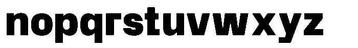 SF Paraid sans Extra Bold Font LOWERCASE