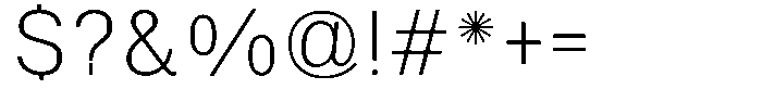 SF Paraid sans Light Font OTHER CHARS