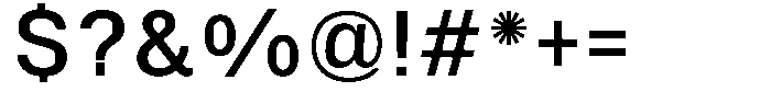 SF Paraid sans Medium Font OTHER CHARS