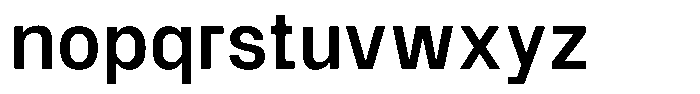 SF Paraid sans Medium Font LOWERCASE