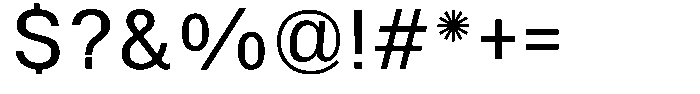 SF Paraid sans Regular Font OTHER CHARS