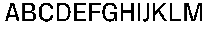 SF Paraid sans Regular Font UPPERCASE