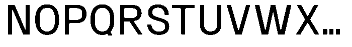 SF Paraid sans Regular Font UPPERCASE