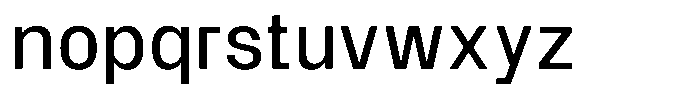SF Paraid sans Regular Font LOWERCASE