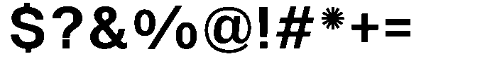 SF Paraid sans Semi Bold Font OTHER CHARS