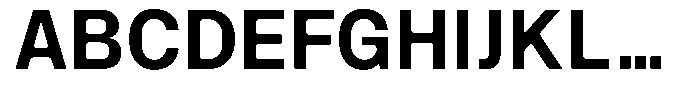 SF Paraid sans Semi Bold Font UPPERCASE