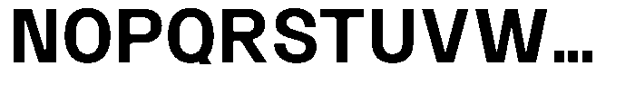 SF Paraid sans Semi Bold Font UPPERCASE