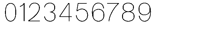 SF Paraid sans Thin Font OTHER CHARS