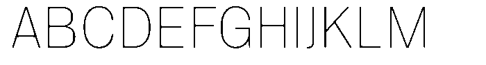 SF Paraid sans Thin Font UPPERCASE