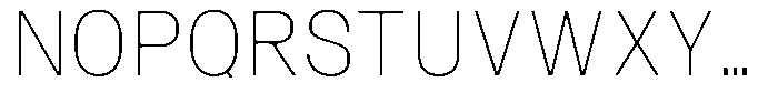 SF Paraid sans Thin Font UPPERCASE