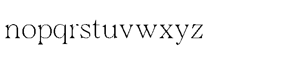 SF Qaws Light Font LOWERCASE