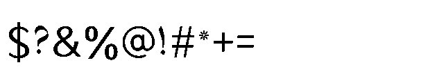 SF Qaws Medium Font OTHER CHARS
