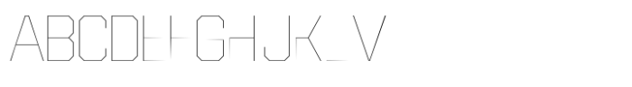 SF Super 03 Hair Font UPPERCASE