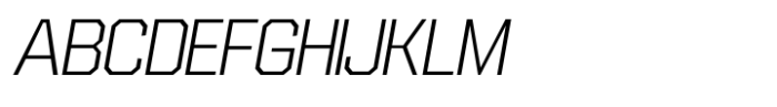 SF Super 03 Thin Italic Font UPPERCASE
