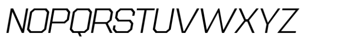 SF Super 04 Thin Italic Font UPPERCASE