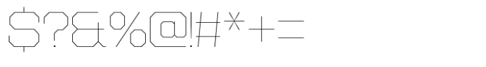 SF Super 05 Hair Font OTHER CHARS