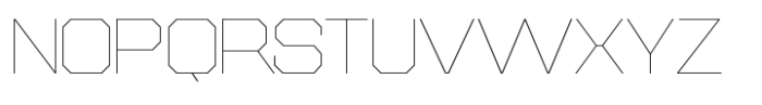 SF Super 05 Hair Font LOWERCASE