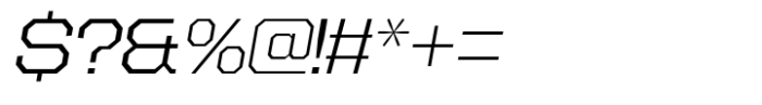 SF Super 05 Thin Italic Font OTHER CHARS