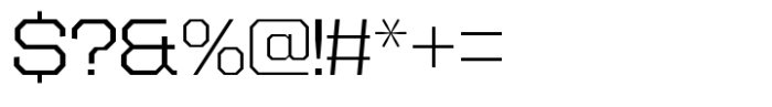SF Super 05 Thin Font OTHER CHARS