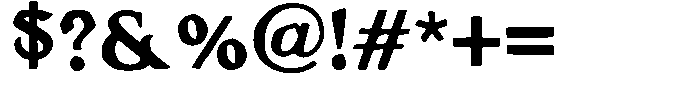 SFC Longyards Rough Font OTHER CHARS