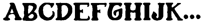 SFC Longyards Rough Font UPPERCASE