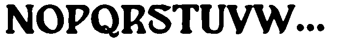 SFC Longyards Rough Font UPPERCASE