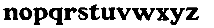 SFC Longyards Rough Font LOWERCASE