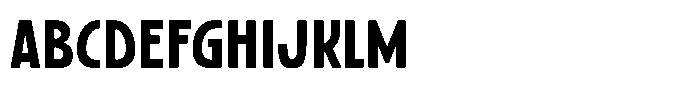 SFC Primorsa Sans Bold Condensed Font UPPERCASE