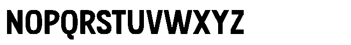 SFC Primorsa Sans Bold Narrow Font UPPERCASE