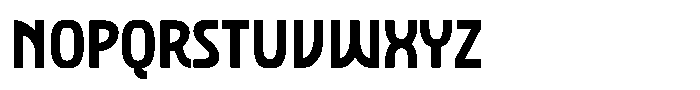 SFC Primorsa Sans Bold Narrow Font LOWERCASE