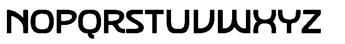 SFC Primorsa Sans Bold Wide Font LOWERCASE