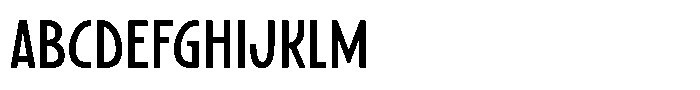 SFC Primorsa Sans Condensed Font UPPERCASE