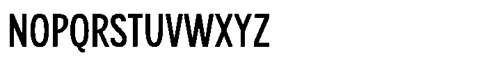 SFC Primorsa Sans Condensed Font UPPERCASE