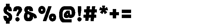 SFC Primorsa Sans Heavy Condensed Font OTHER CHARS