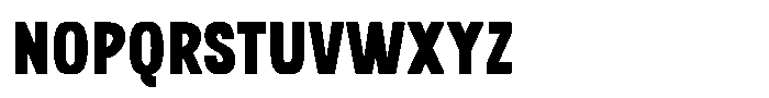 SFC Primorsa Sans Heavy Condensed Font UPPERCASE