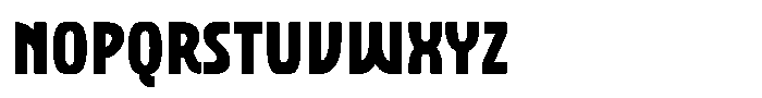 SFC Primorsa Sans Heavy Condensed Font LOWERCASE