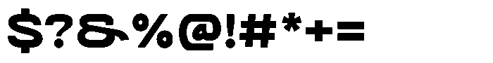 SFC Primorsa Sans Heavy Expanded Font OTHER CHARS
