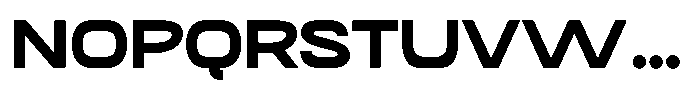SFC Primorsa Sans Heavy Expanded Font UPPERCASE