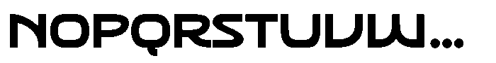 SFC Primorsa Sans Heavy Expanded Font LOWERCASE
