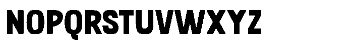 SFC Primorsa Sans Heavy Narrow Font UPPERCASE
