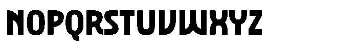 SFC Primorsa Sans Heavy Narrow Font LOWERCASE