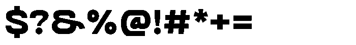 SFC Primorsa Sans Heavy Wide Font OTHER CHARS