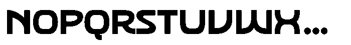 SFC Primorsa Sans Heavy Wide Font LOWERCASE