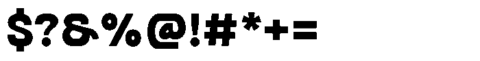 SFC Primorsa Sans Heavy Font OTHER CHARS