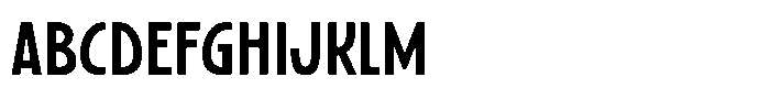 SFC Primorsa Sans Medium Condensed Font UPPERCASE