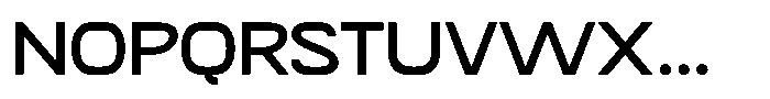 SFC Primorsa Sans Medium Expanded Font UPPERCASE
