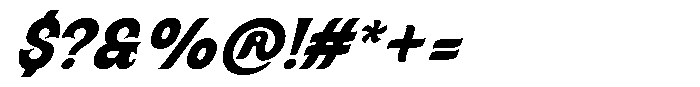 SFC Solanora Black Oblique Font OTHER CHARS
