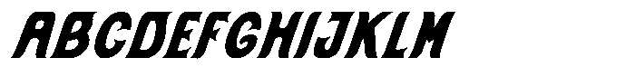 SFC Solanora Black Oblique Font UPPERCASE