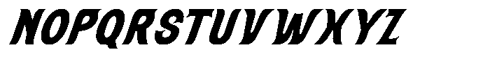 SFC Solanora Black Oblique Font UPPERCASE