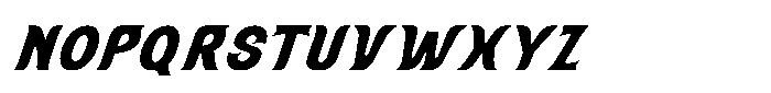 SFC Solanora Black Oblique Font LOWERCASE